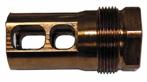 RUGER THREAD Tuna Cans 2-Port Brake Muzzle 5/8x28 - Image 3