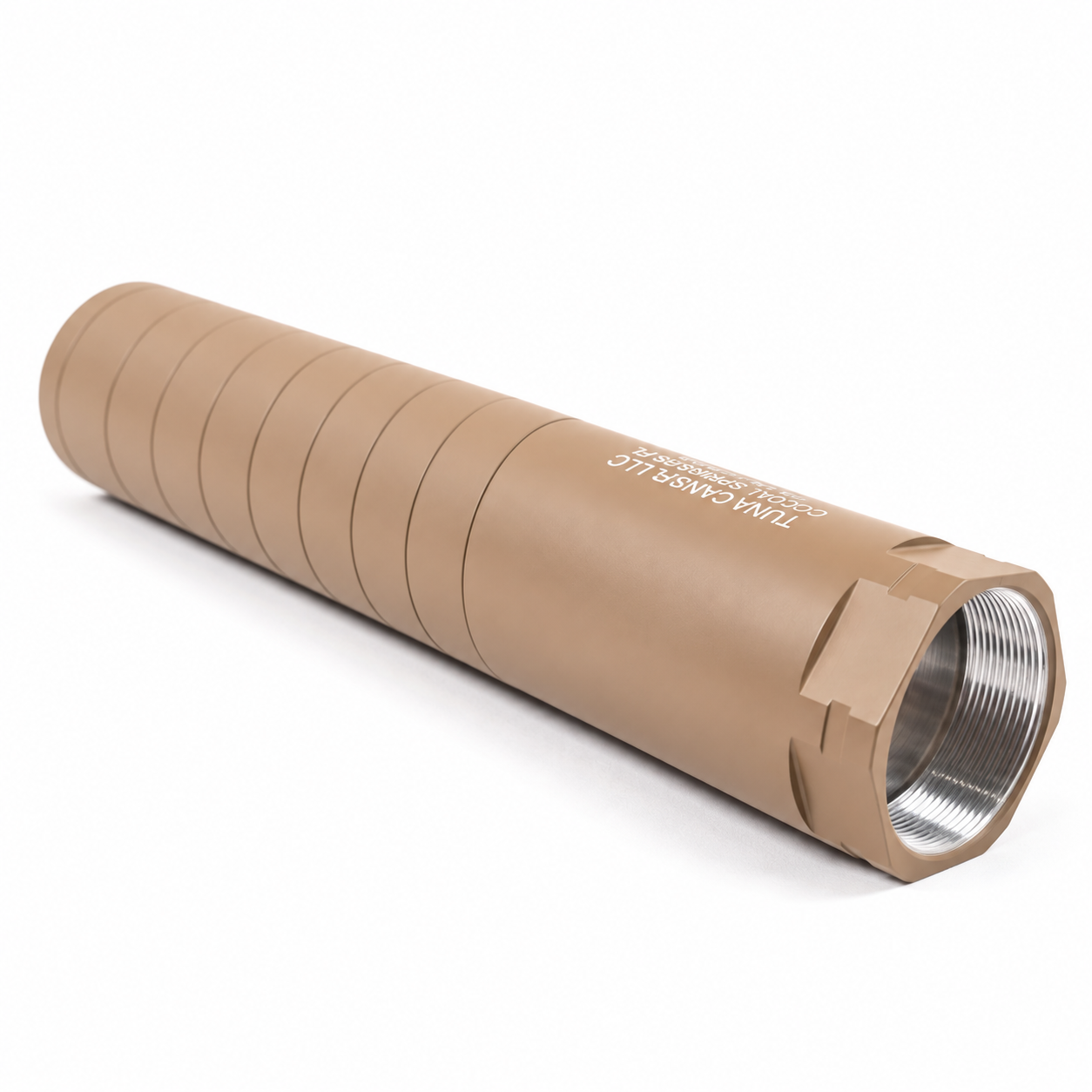 LIMITED FDE Tuna Cans FAT9 L – 9mm Silencer (9-Baffle) - Image 2