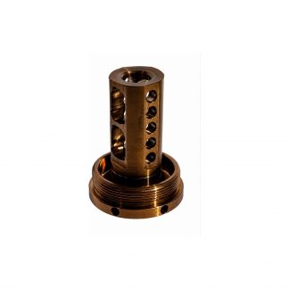 Tuna Cans Flush Mount Direct Thread with Integrated 2-Port Muzzle Brake 1-Piece